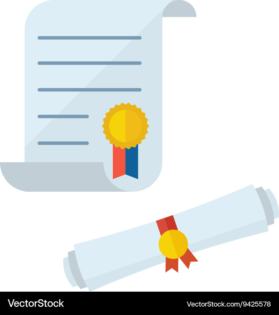 Diploma Certificates Collection Royalty Free Vector Image