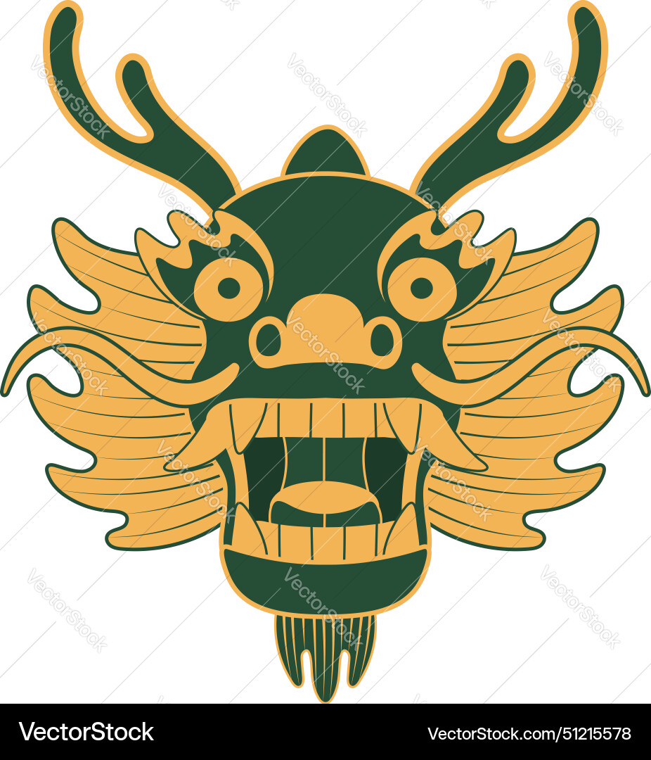 Dragon boat festival head line art Dragon boat festival head line art vector image