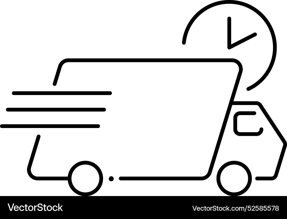 Fast delivery icon truck Fast delivery icon truck vector image