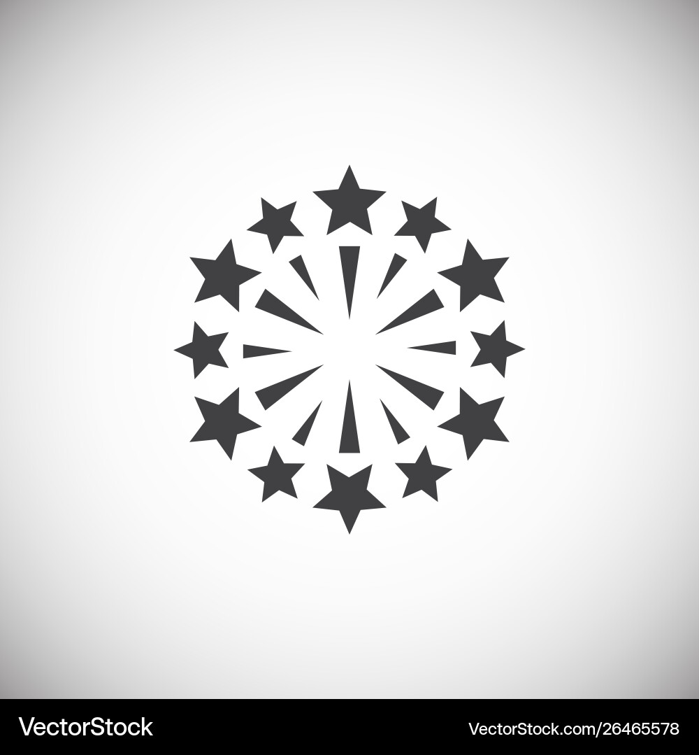 Sparkle icon on background for graphic and web Vector Image