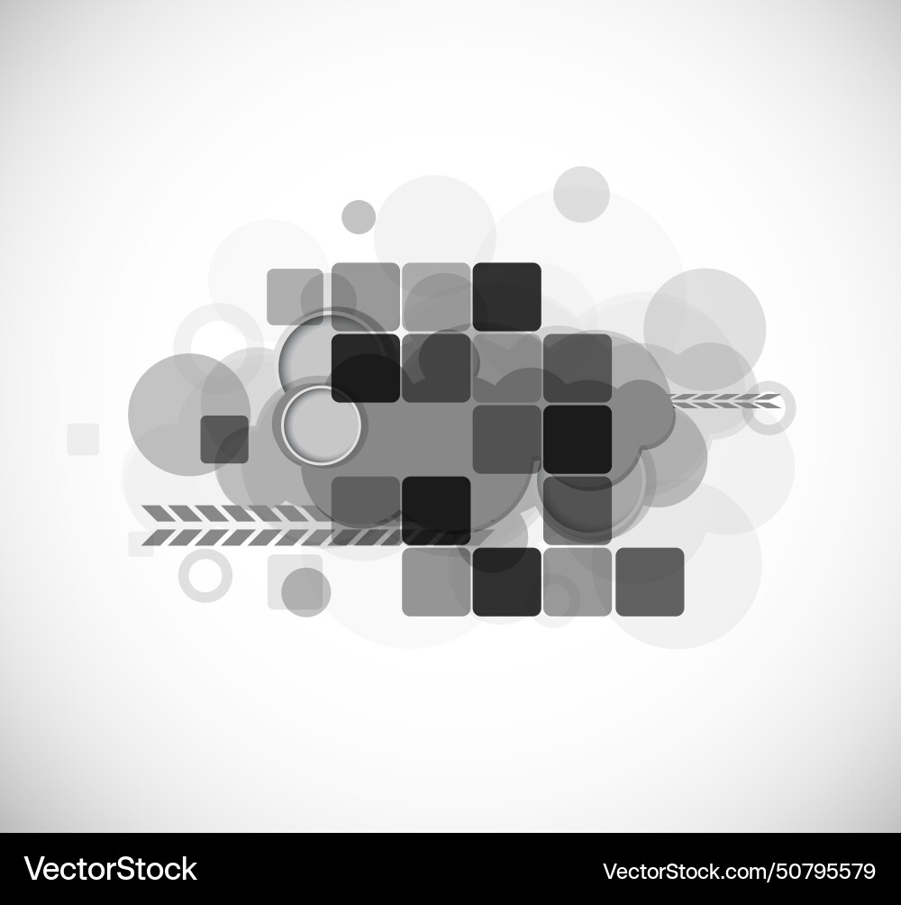 Abstract futuristic fade computer technology Vector Image