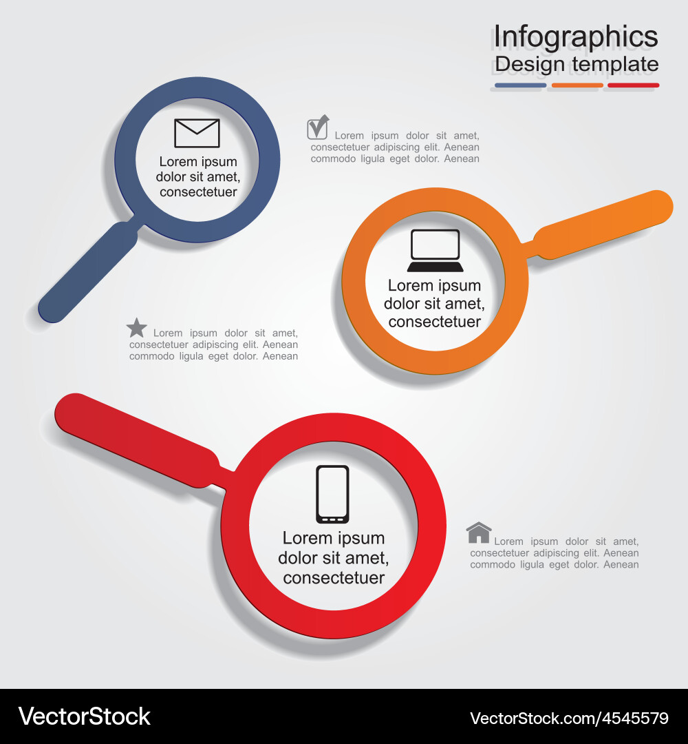 Infographic design template with elements Vector Image