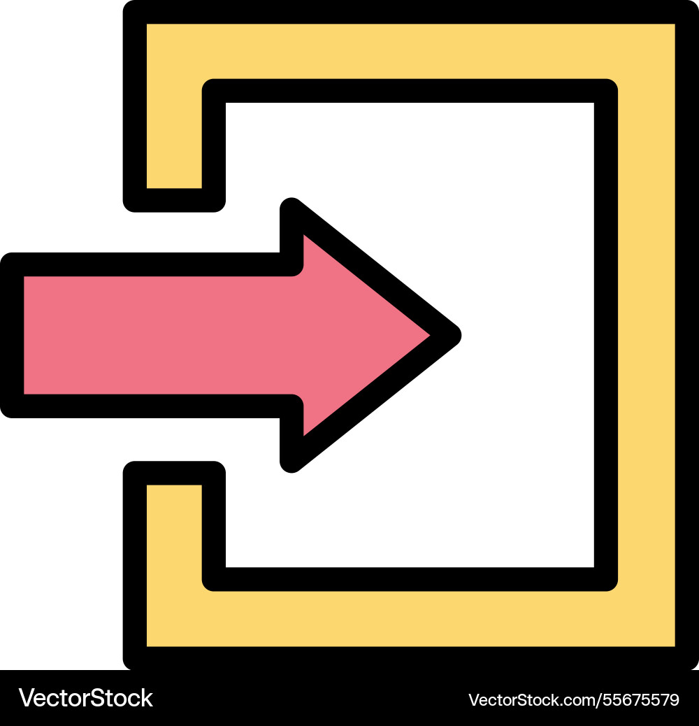 Log in icon design Vector Image