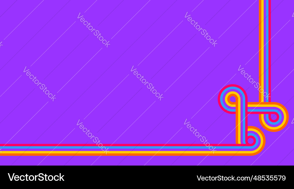 Retro Intertwined Lines Pattern vector image