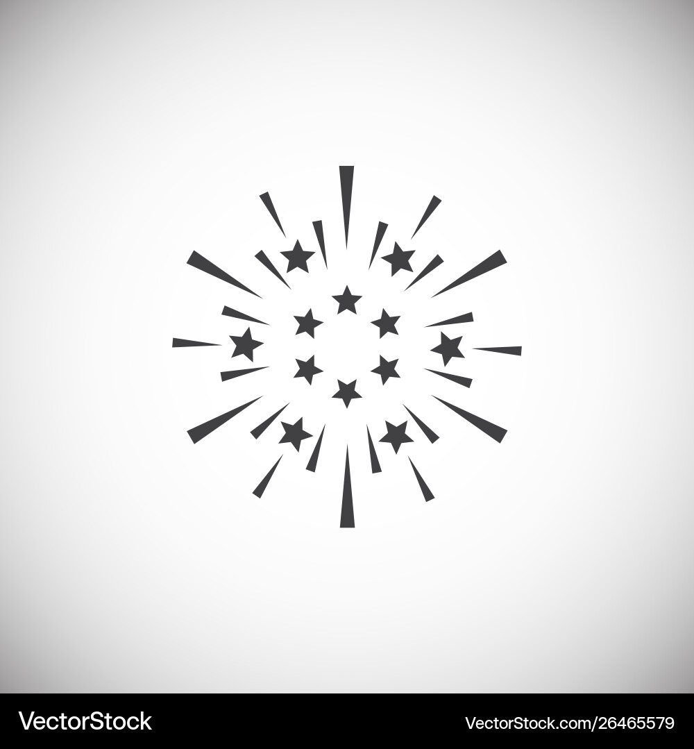 Sparkle icon on background for graphic and web Vector Image