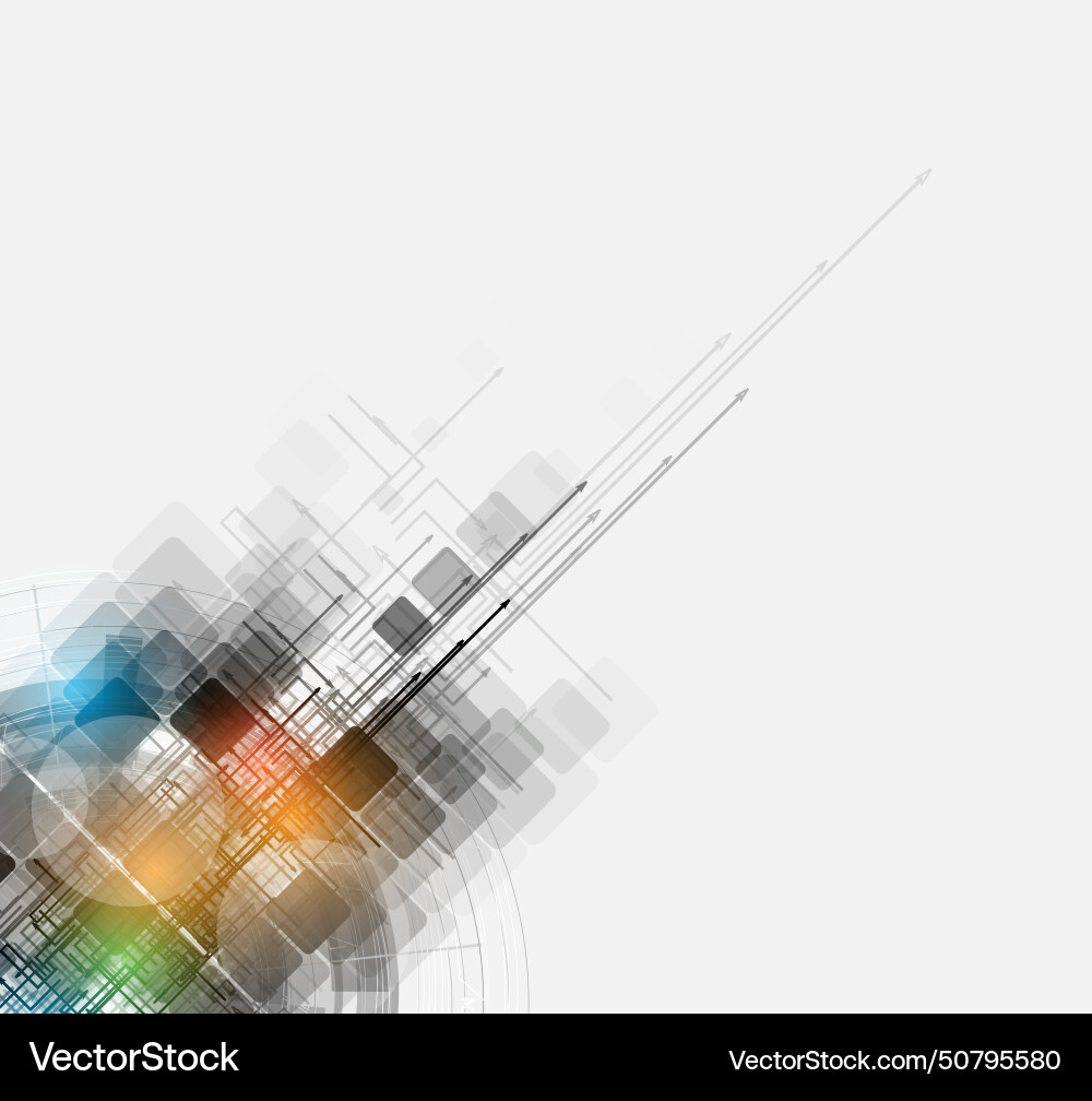 Abstract futuristic fade computer technology Vector Image