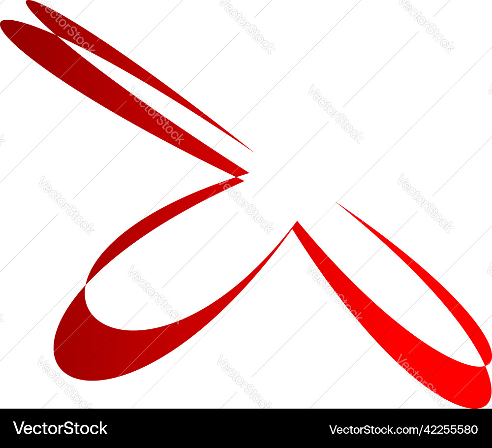 Abstract random geometric shape non figural Vector Image
