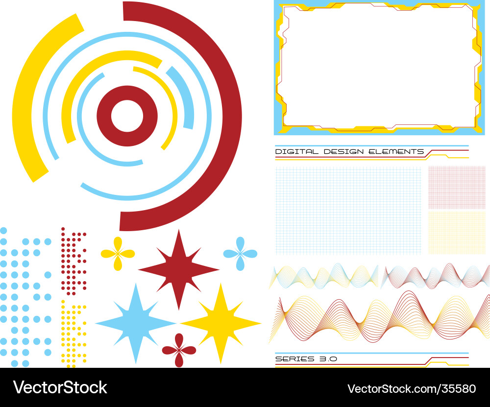 Design elements Vector Image