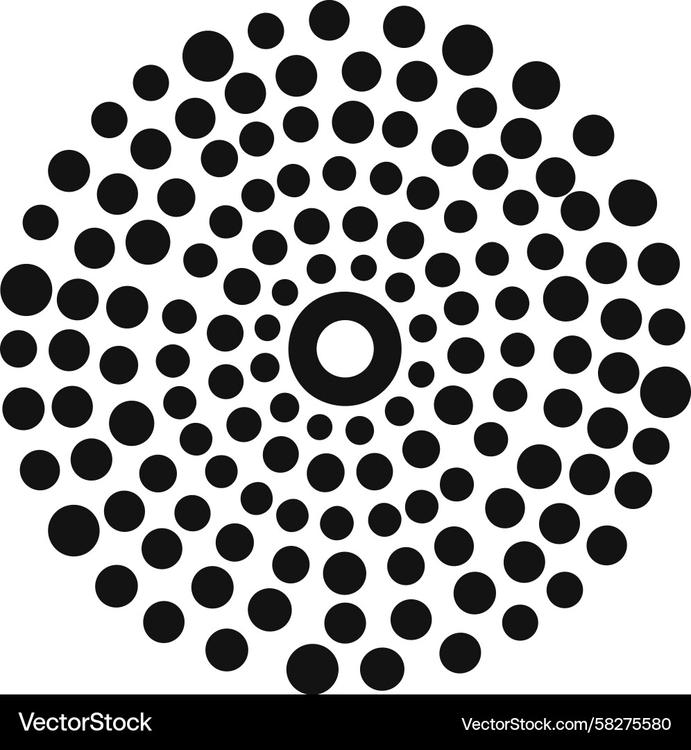 Dynamic Dot Pattern Vector Image