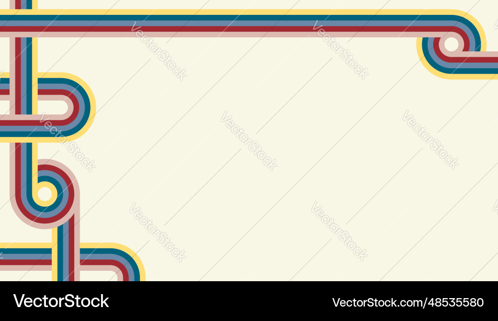 Intertwined bended multi colored lines pattern Intertwined bended multi colored lines pattern vector image
