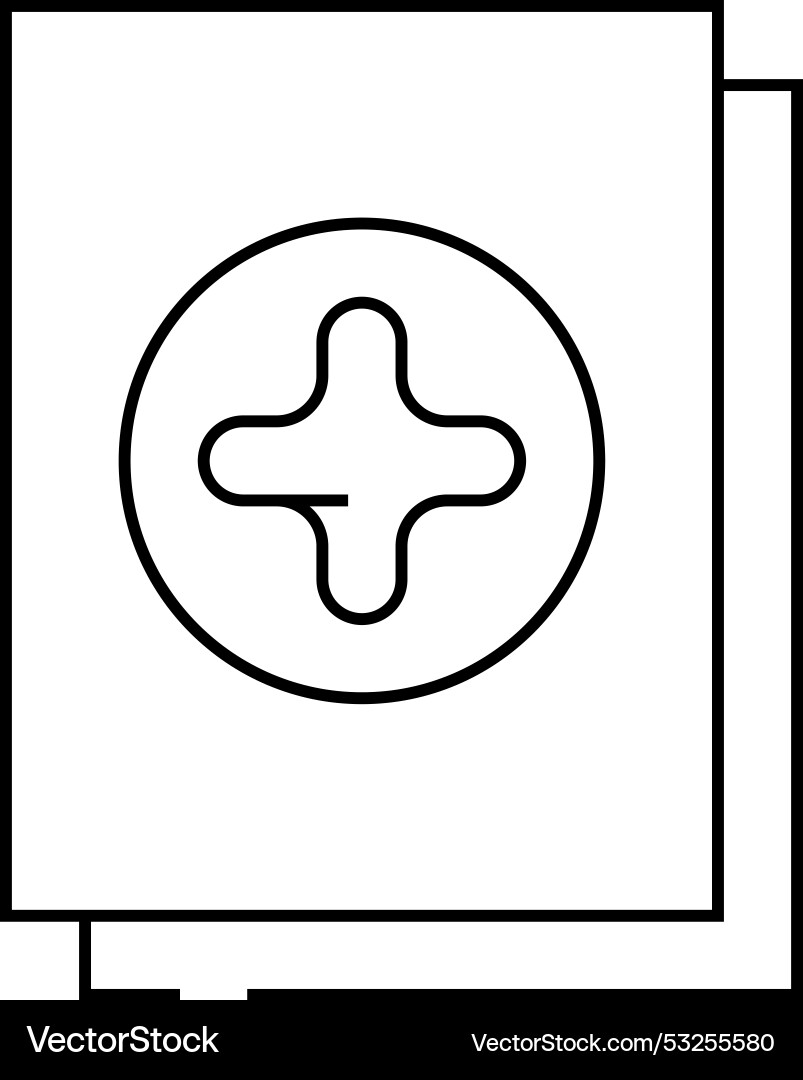 New file line icon New file line icon vector image
