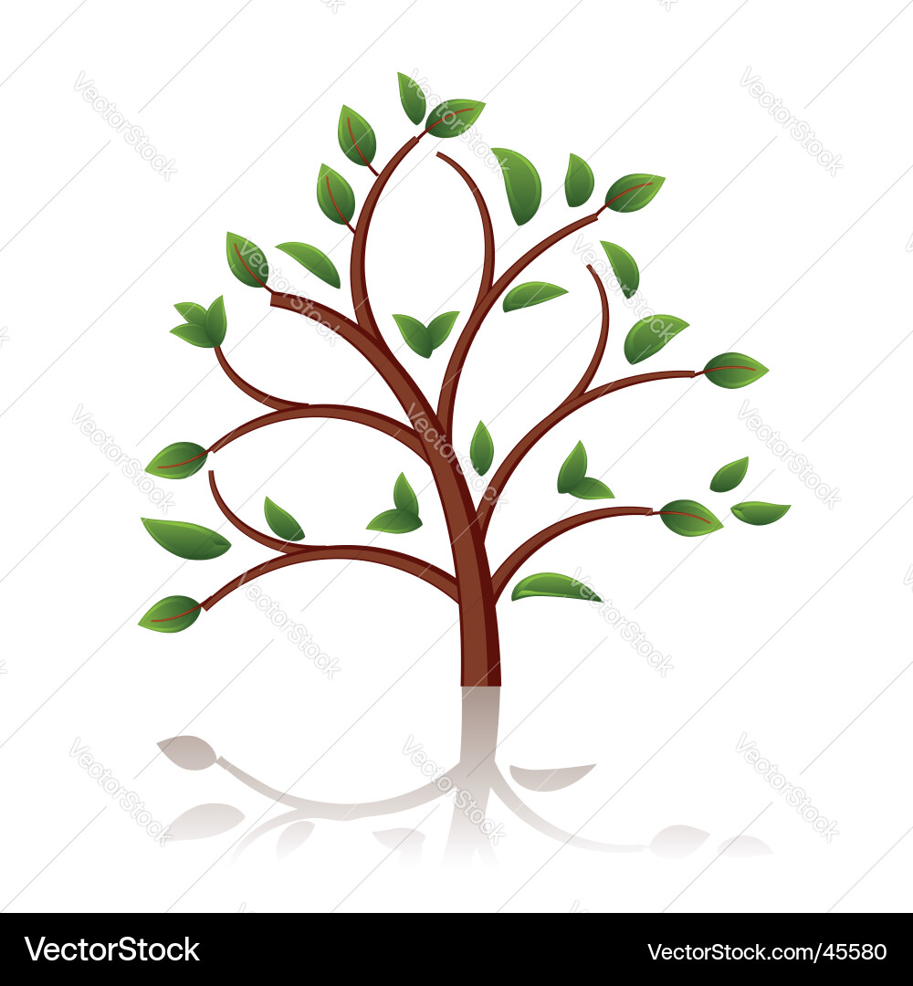Tree Symbol Vector Image