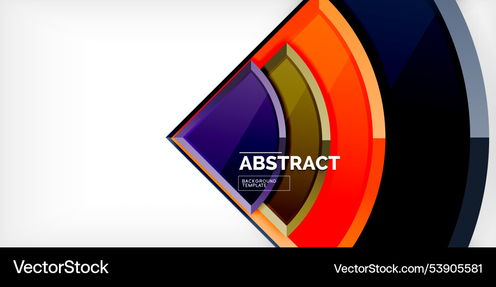 Abstract background - circles and round triangles Abstract background - circles and round triangles Vector Image