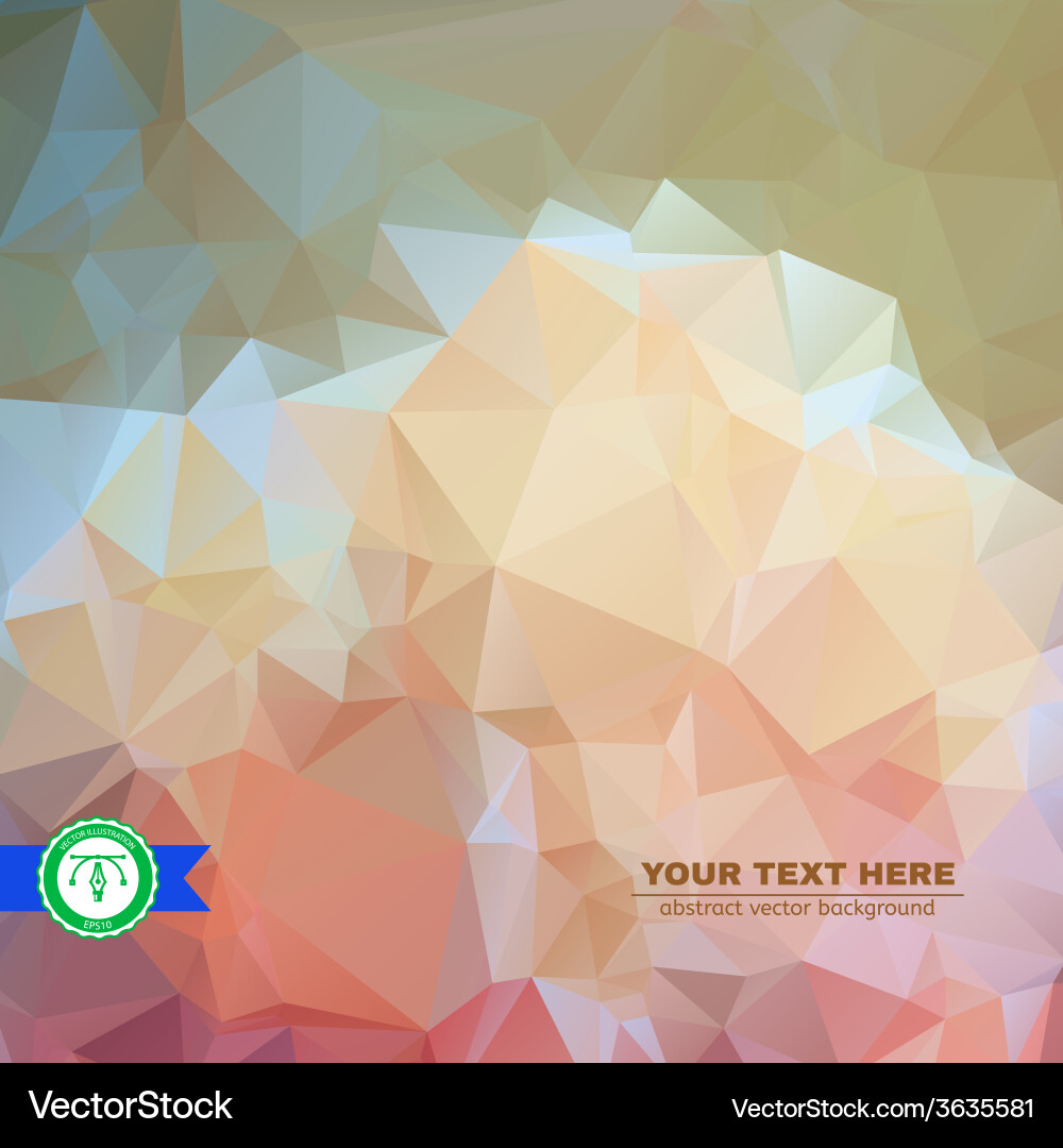 Abstract colorful triangles background vector image