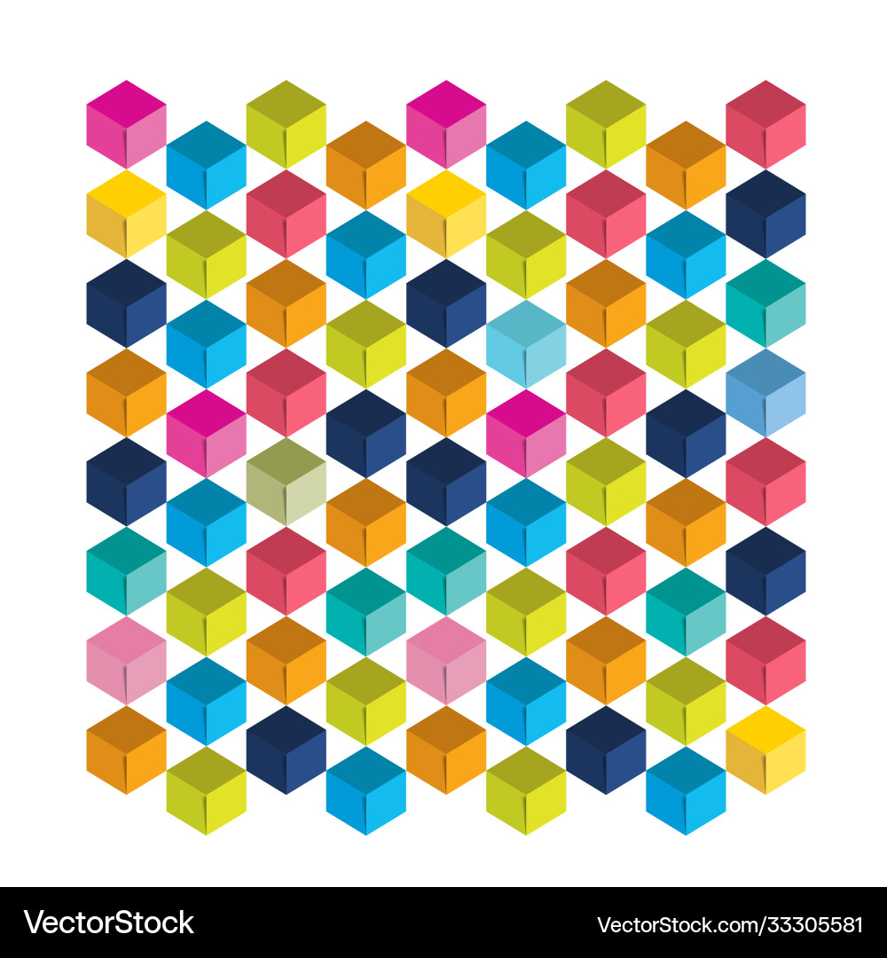 Cube background pattern design Cube background pattern design Vector Image