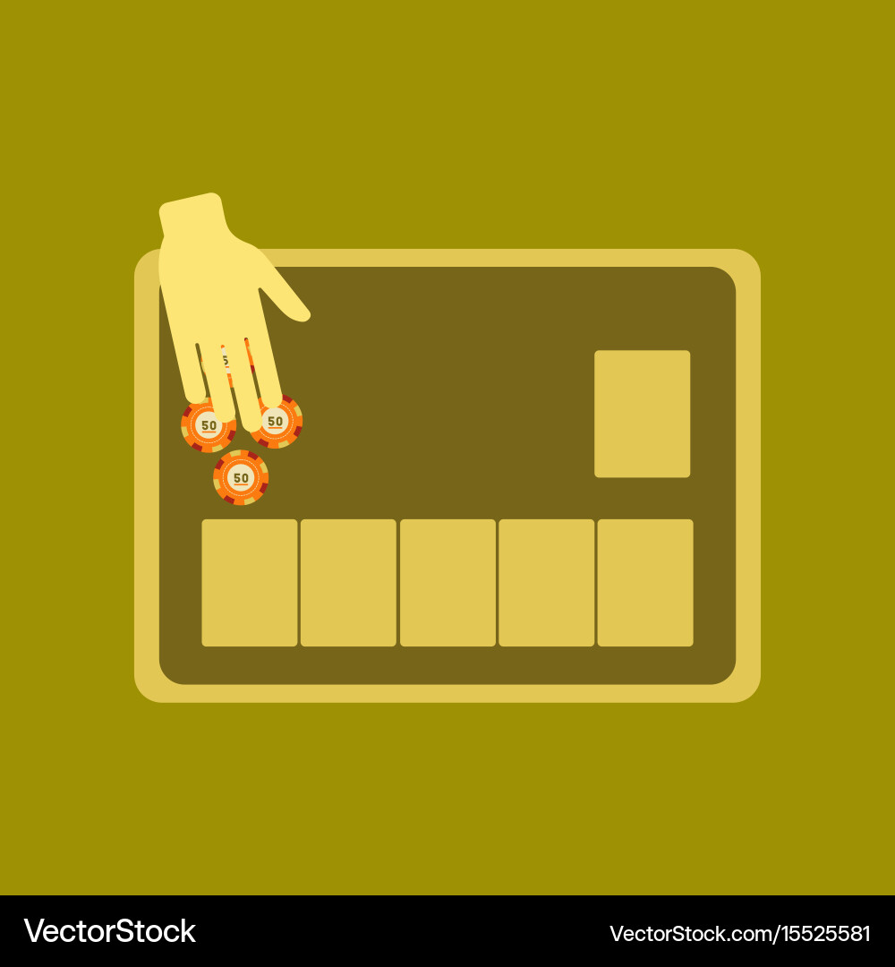 Flat icon on stylish background game table Vector Image