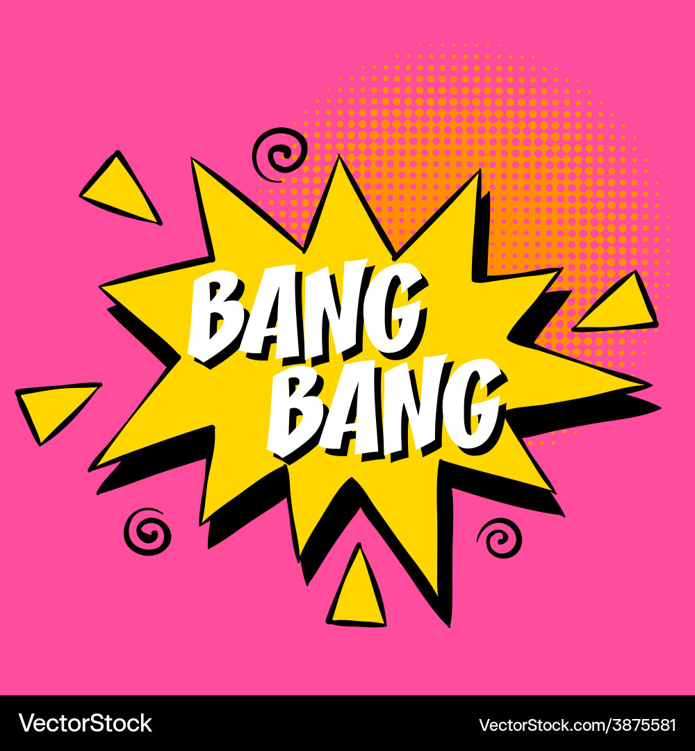 Pop art text bubble in format Vector Image