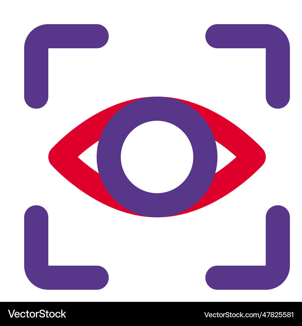 Retinal scanning for user identification Vector Image
