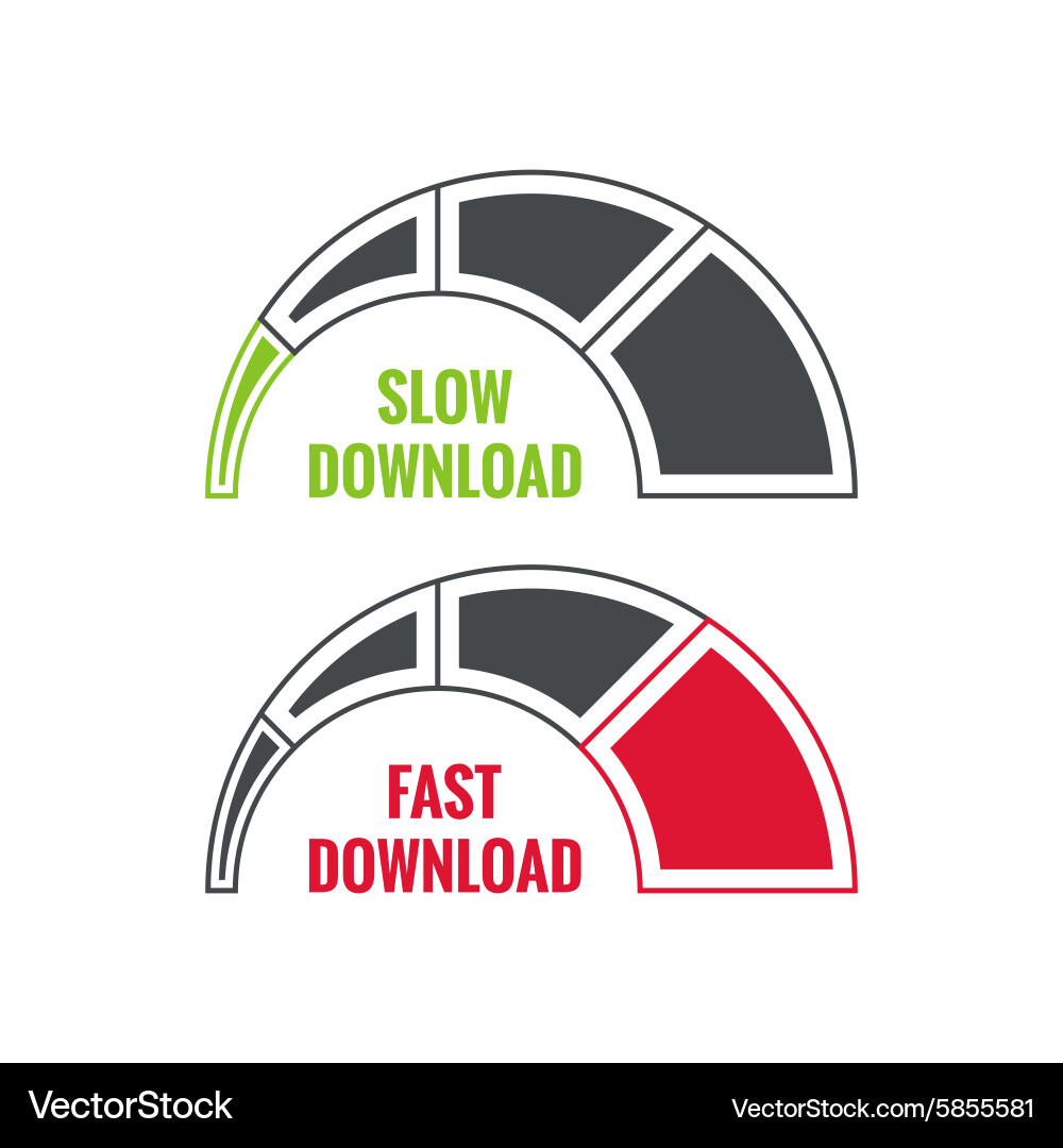Set of indicators loading Vector Image