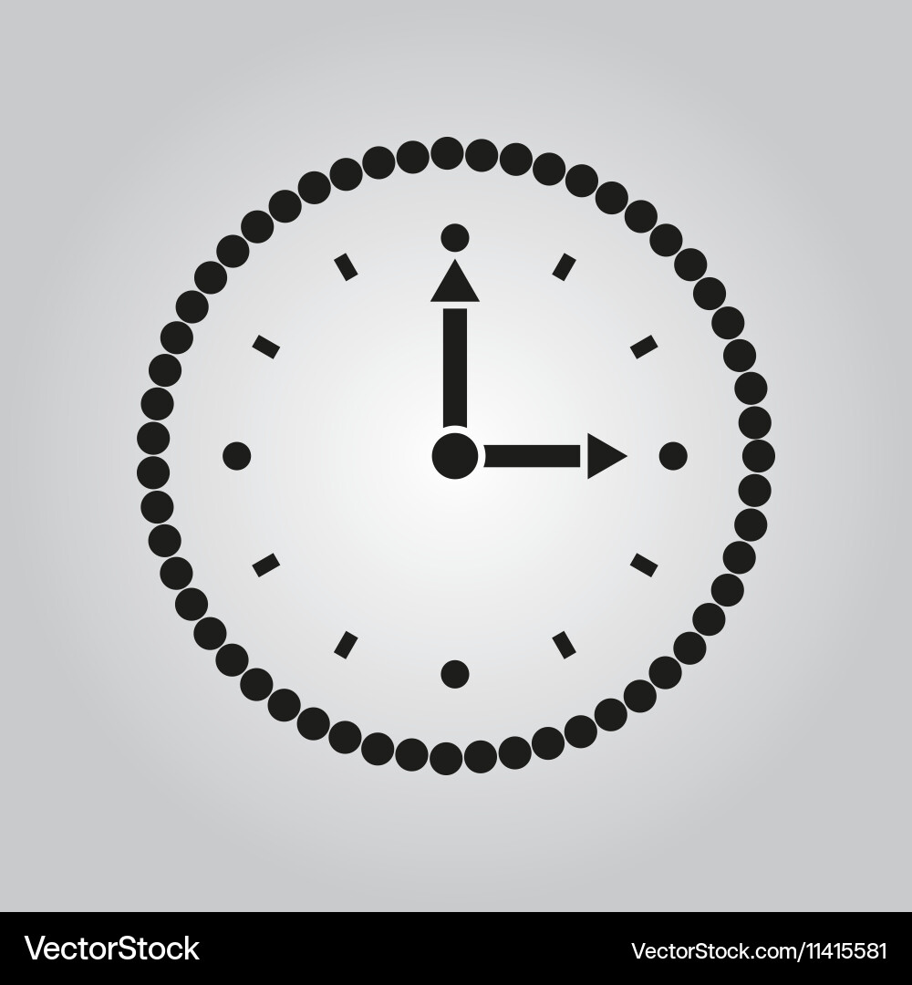 Time icon and watch timer symbol ui web Vector Image