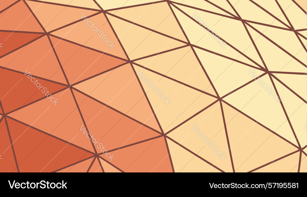 Warm hued interlocking geometric triangle pattern vector image