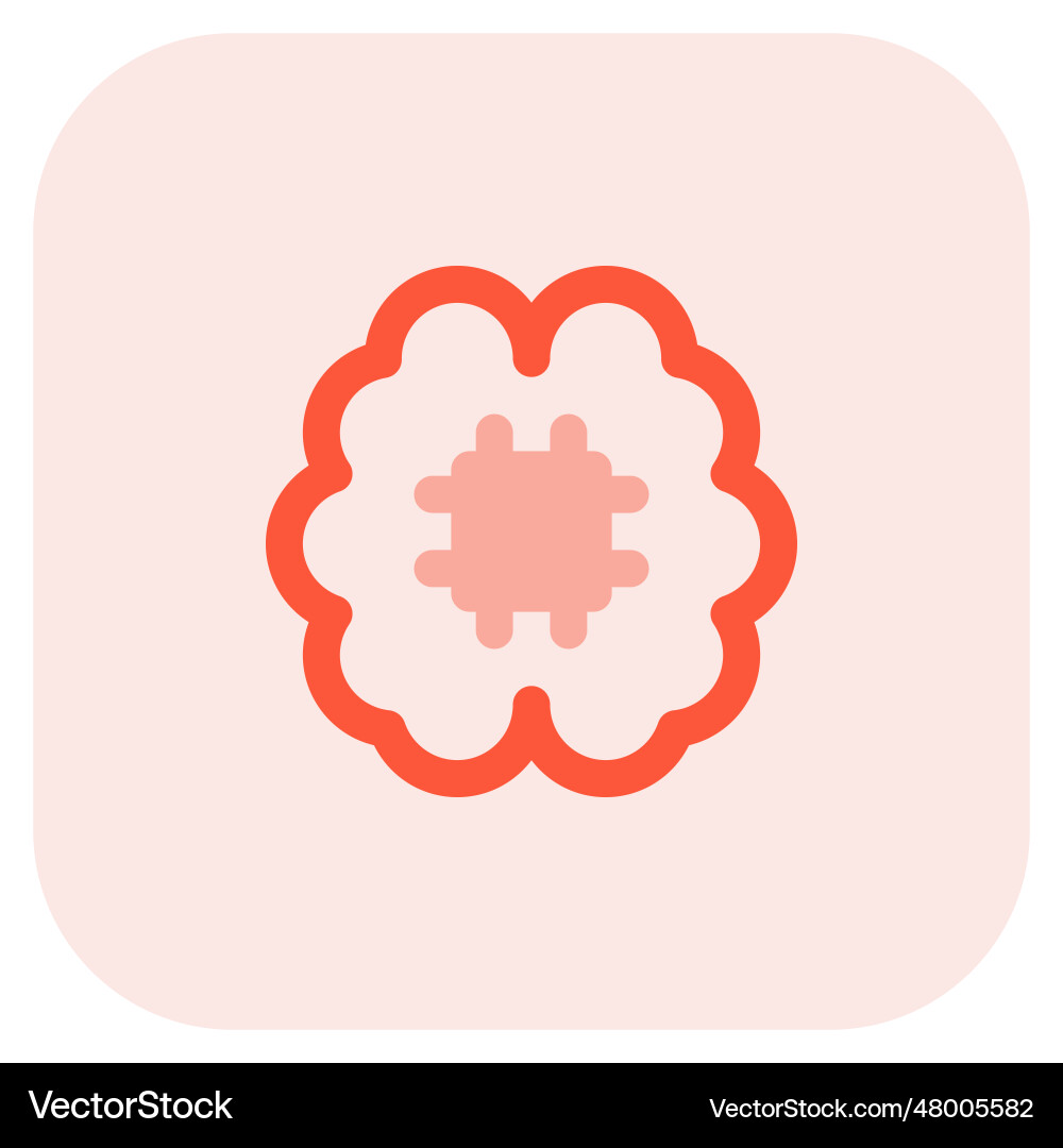 Microchip designed to execute system based tasks Vector Image