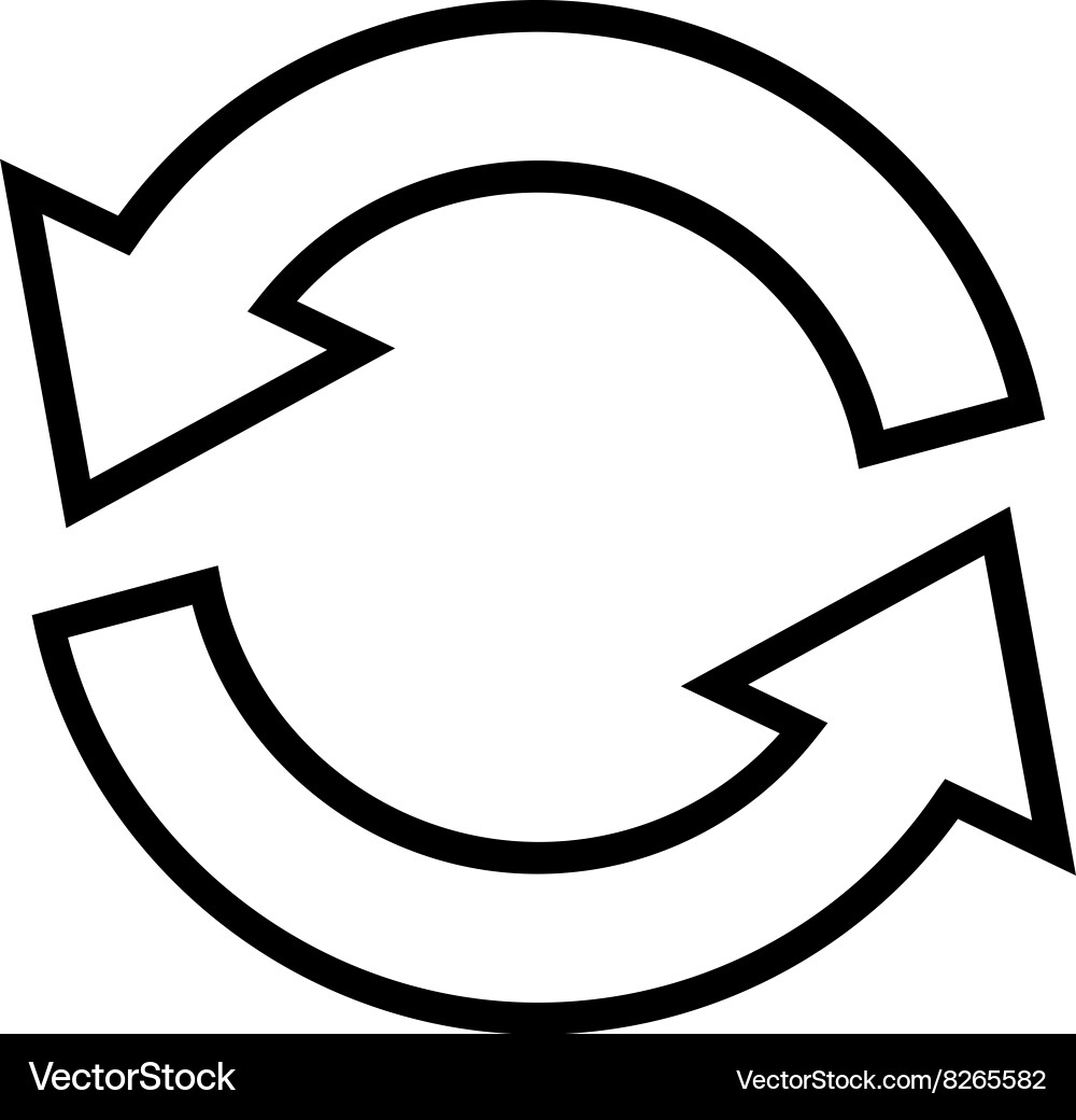 Update Arrows Icon - Refresh & Sync Vector Image