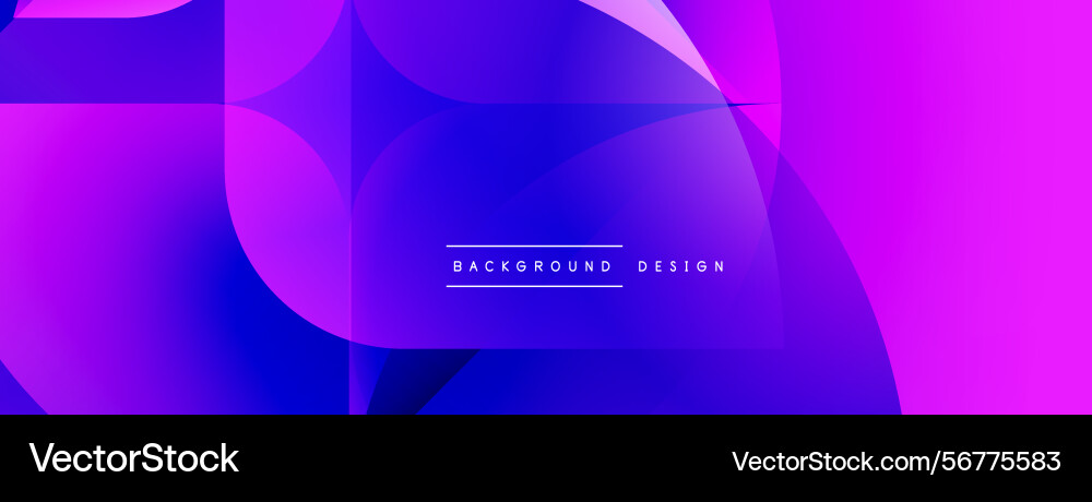 Abstract background features overlapping shapes Vector Image