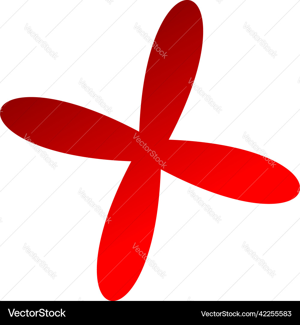 Abstract random geometric shape non figural Vector Image
