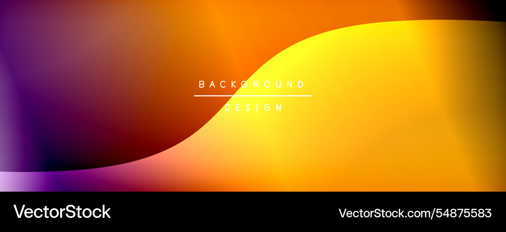 Bright rainbow style color gradient with curve vector image