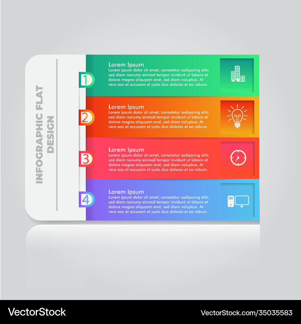 Business data visualization process chart Vector Image