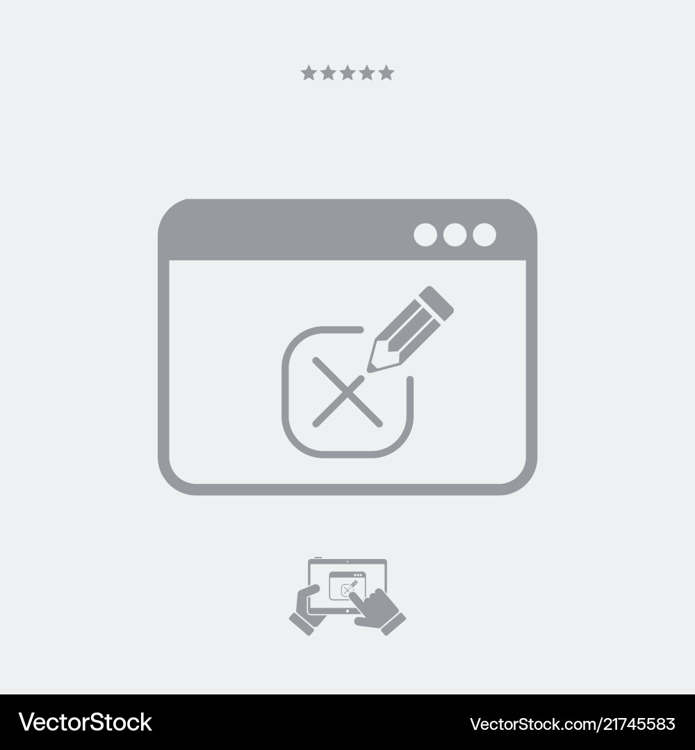 Web test with multiple choice questions - icon Web test with multiple choice questions - icon Vector Image