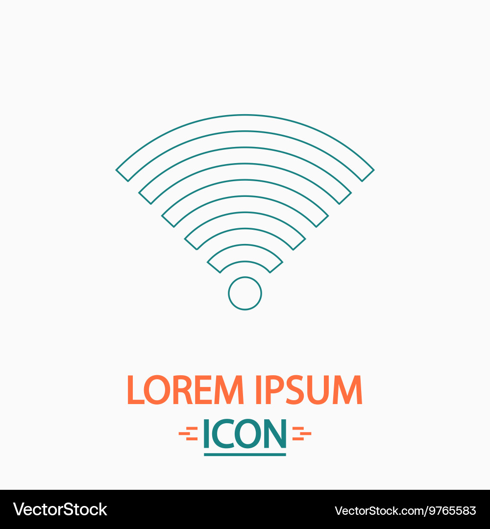 Wireless computer symbol Vector Image