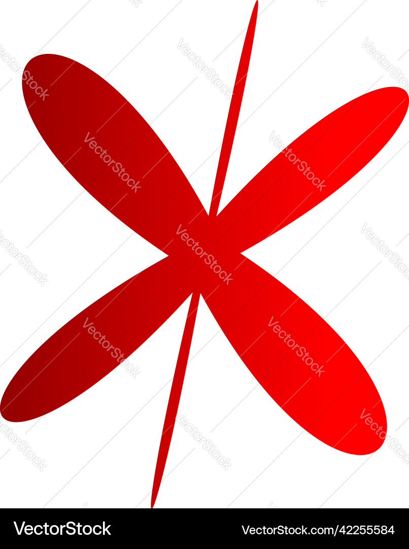 Abstract random geometric shape non figural Vector Image