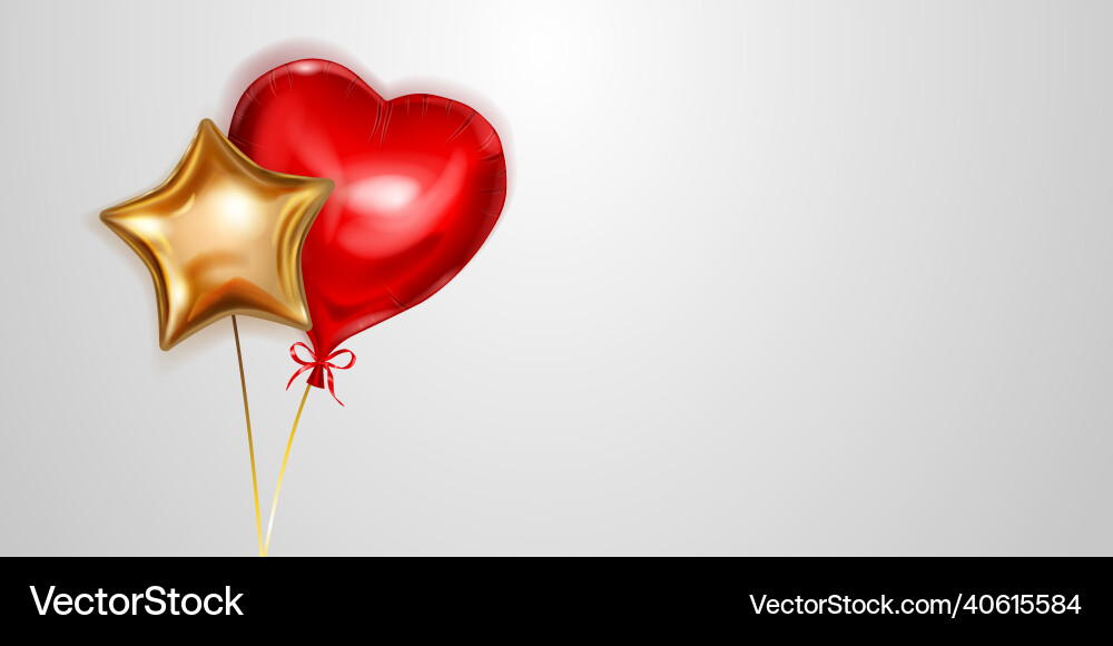 Bunch of helium balloons vector image