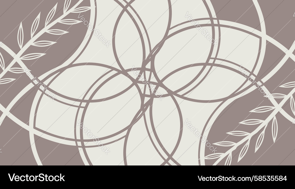 Delicate Geometric Circle Overlay Vector Image