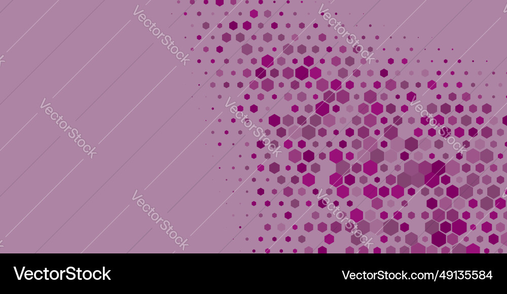 Geometric multi size hexagon with color Vector Image
