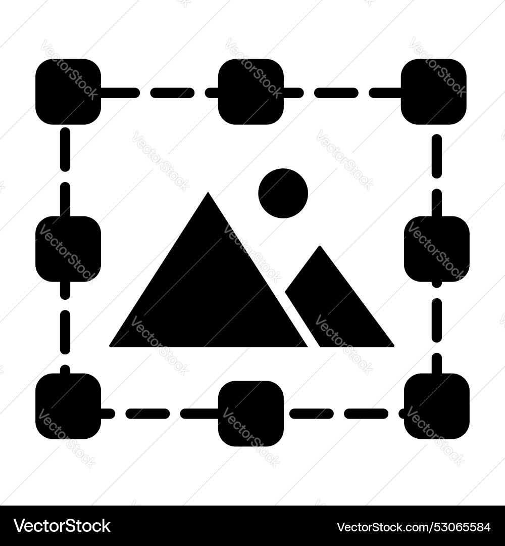 Grab this creative design of image resize vector image