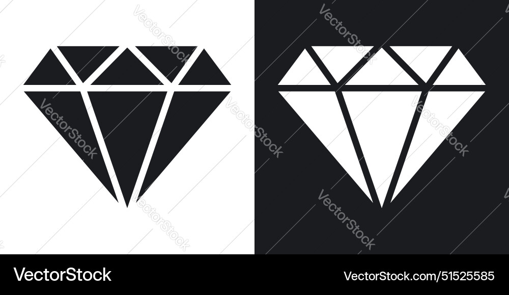 Diamond icon Royalty Free Vector Image - VectorStock
