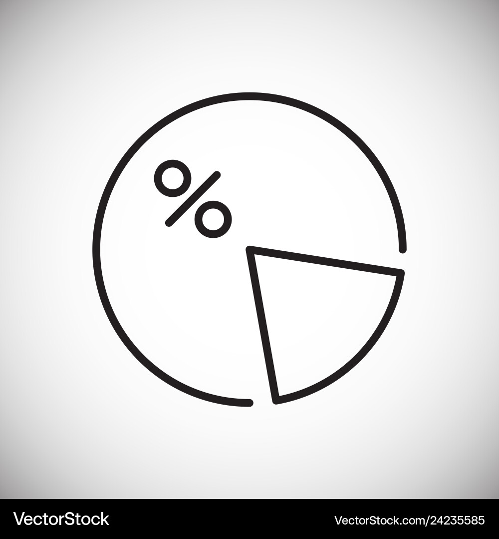 Graph line icon on background for graphic and web Graph line icon on background for graphic and web Vector Image