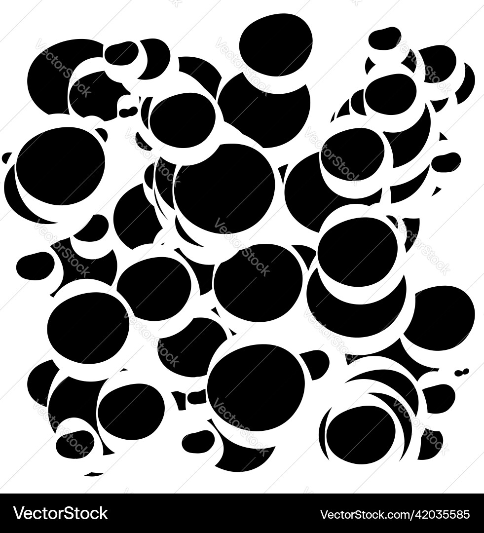Random chaotic overlapping circles composition Random chaotic overlapping circles composition Vector Image