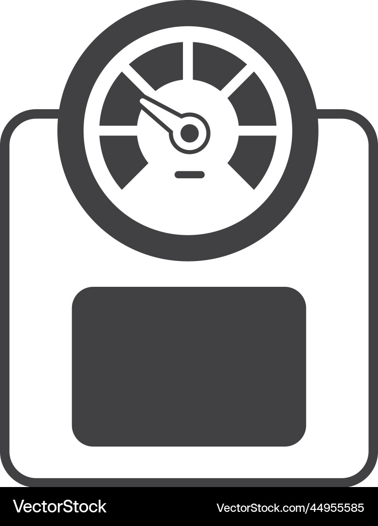 Weighing machine in minimal style Vector Image