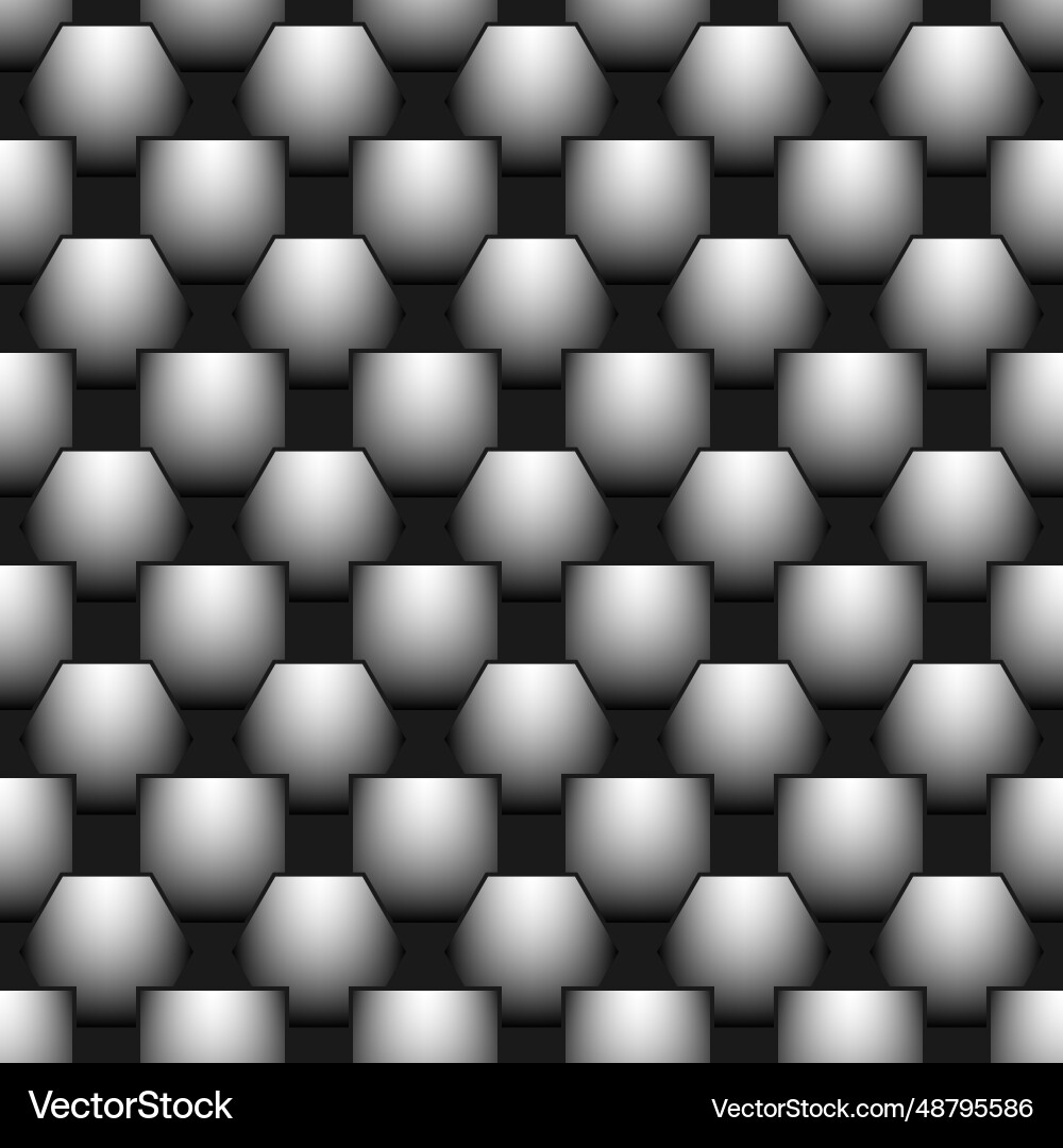 3d seamless pattern three-dimensional composition Vector Image
