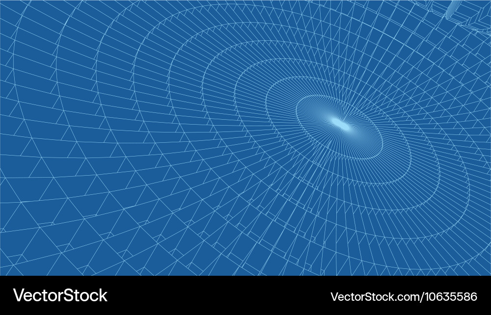 Abstract 3d illuminated distorted mesh sphere vector image