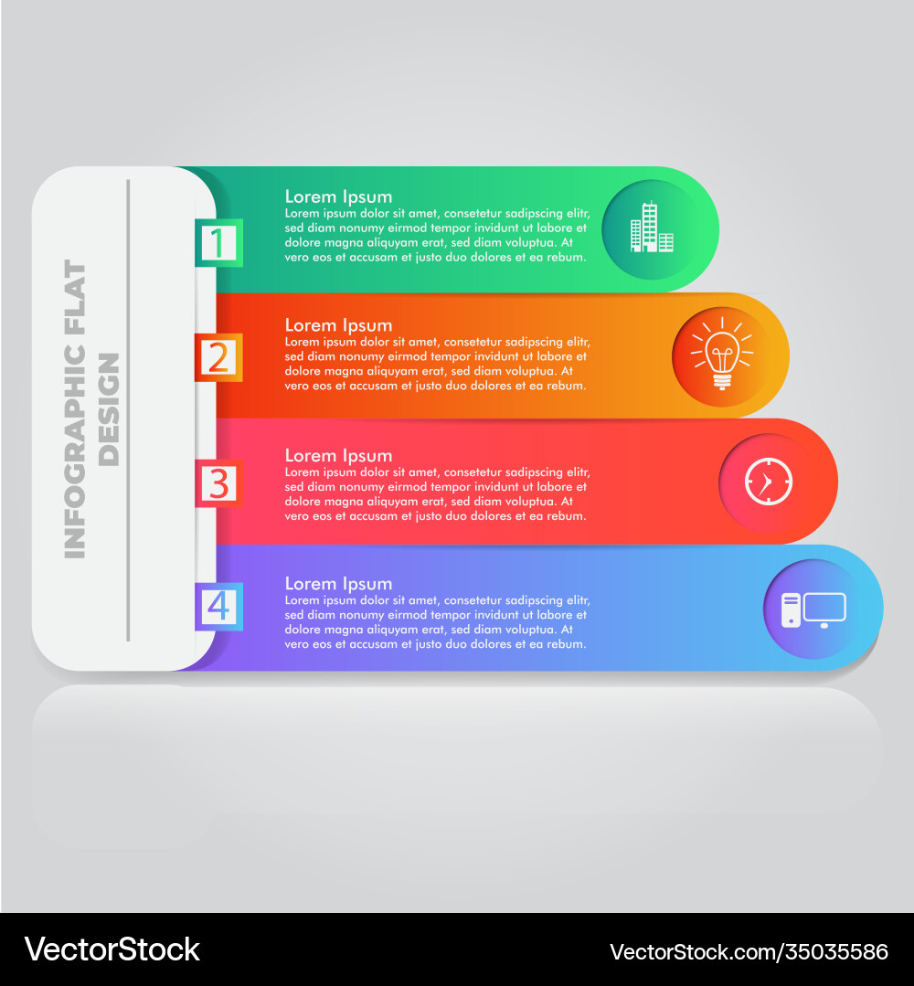 Business data visualization process chart Vector Image