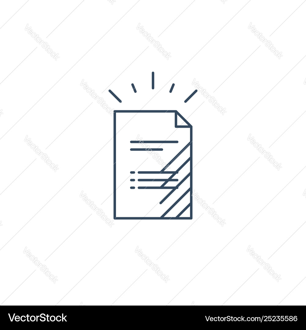Document file list application form icon vector image