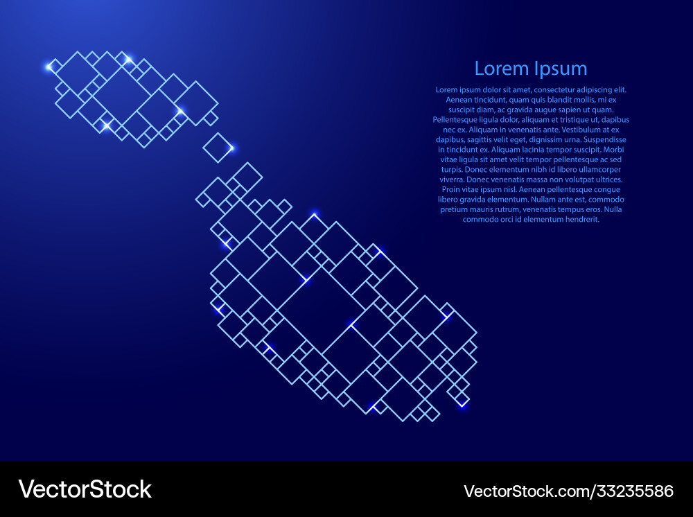Malta map from blue pattern a grid Malta map from blue pattern a grid Vector Image