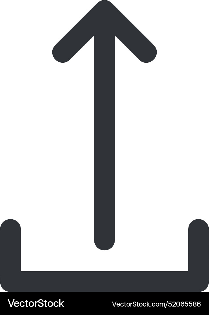 Upload outline icon symbol image Upload outline icon symbol image Vector Image