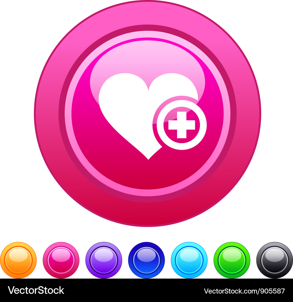 Add to vavorite circle button Vector Image