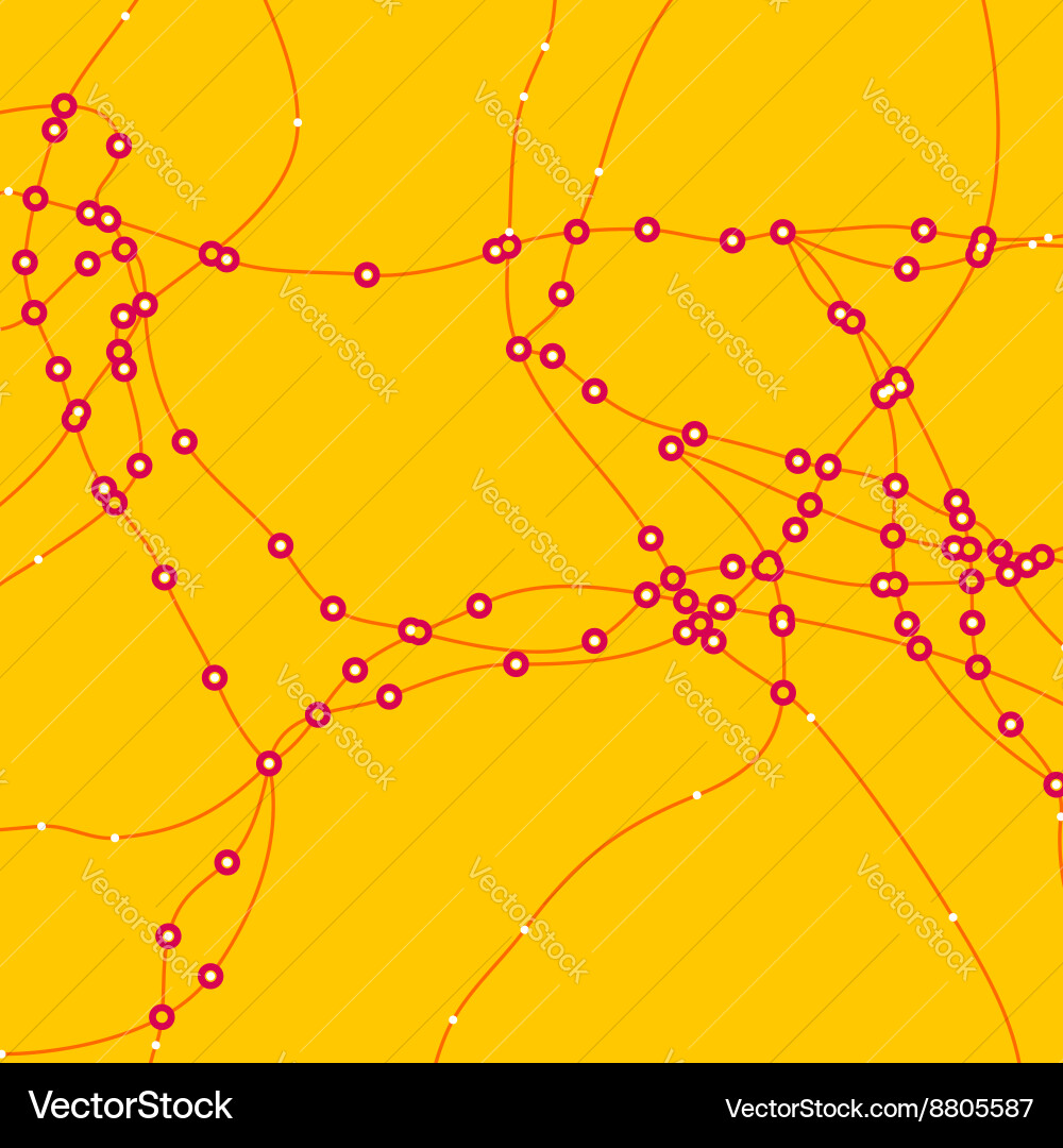 Background with grid of dotted lines Vector Image